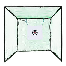 Eleeferri Golf Hitting Cage with Practice Net & Swing Mat Green Black White
