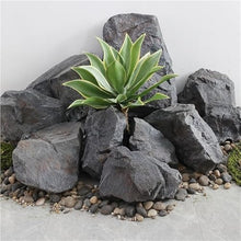 BSNRSNMFA Landscape Artificial Stone, Non-Hollow Artificial Fake Rocks, PU Garden Fake Stones, Decorative Stone Fake Stone for Outdoor(47.2 * 9.8 * 9.8in)