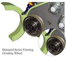 Vdniduir 800W Portable Small Glass Edger, Electric Glass Edging Machine,Straight Round Bevel Polish Machine, for Plane, Curve