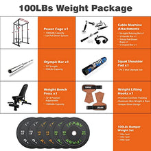 IFAST Power Cage with Lat Pulldown 1000 LBs Capacity Black