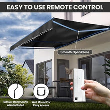 ALEKO Electric Patio Awning Caribbean White Frame 16x10 Sand Beige