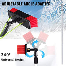 3WWWQMAA8 5-11m Window Cleaning Pole, Water Supply Brush Telescopic Cleaner, Greenhouse Roof Cleaning, Electric/Solar Panel/30cm Brush/50cm Brush (30cm Brush 8m/26.24in) (30cm Brush 10m/32.8in)