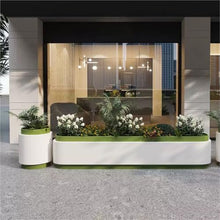 M3b6G8p1 Planter Box Large Planter Box Outdoor Combined Landscape Fence Flower Trough(Small)