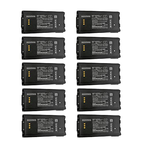 CS BATTERY (10-Pack) Replacement Battery for Tait TP9100 TP9135 TP9140 TP9155 Radio 2500mAh