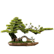 YXIANG56Q Fake Plants New Chinese Backflow Incense Burner Artificial Bonsai Tree Home Living Room Porch Office Decoration Bonsai Tree