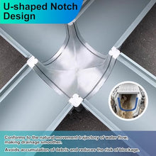 YXEDPBF 2439in Linear Drain ChannelStainless Steel Cover Removable Trench Drain System for Efficient Water Management (100x16x20cm) Ideal for Showers & Outdoor Use