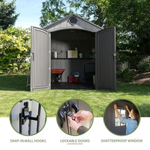 Lifetime Outdoor Storage Shed, 8 x 10 Foot, Gray