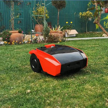 FresQa Fully Automatic Intelligent Lawn Mower, high-Efficiency Trimming Mobile Phone, Path Planning, Courtyard Garden Lawn Robot,Orange