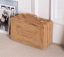 GUANKAOBING Handmade Rattan Portable Storage Box Storage Basket (Color : B) (B)