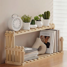 RWGOVLU Plant Stand Small Plant Stand Indoor Ladder Shelf 2 Tiers Desktop Flower Stand Window Wood Plant Trellis For Succulent Cupcake Spice Rack Countertop Flower Display Rack S