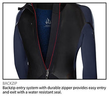 O'Neill Men's Heat 4/3mm Back Zip Full Wetsuit Black/Black