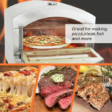 WZUOPG Outdoor Electric/Gas Pizza Oven, Portable Propane Pizza Grilling Stove, Outdoor Kitchen, Pizza Food Outdoor Oven for Camping, Backyard, Tailgating,110V