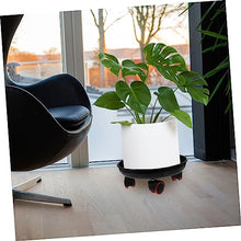 YYBOES Removable Flower Pot Base Planter Tray with Wheels Plant Roller Tray Plant Tray on Wheels Plant Tray Indoor with Wheels Plant Roller Base Plant Trays Rolling Plant Tray Plant Plate