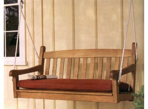 WholesaleTeak New Grade A Teak Porch Garden 4.5 Feet Swing Chair - (Swing & Cushions Sold Separately) [ Model: Devon] #WHSWDV