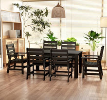 BRIOPAWS Outdoor-Dining-Chairs | Set of 2 | HDPE | Black | Patio Chair with Arms | Modern | All Weather | Oversized & Comfortable | for Deck Backyard Poolside Porch