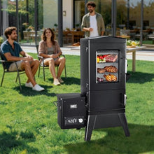 Vertical Pellet Smoker Grill with Digital Temperature Control, 4-Rack Electric BBQ Smoker with Meat Probe & Cover, 616 Sq.In Outdoor Pellet Grill for Smoking Brisket, Ribs, Chicken & Sausage