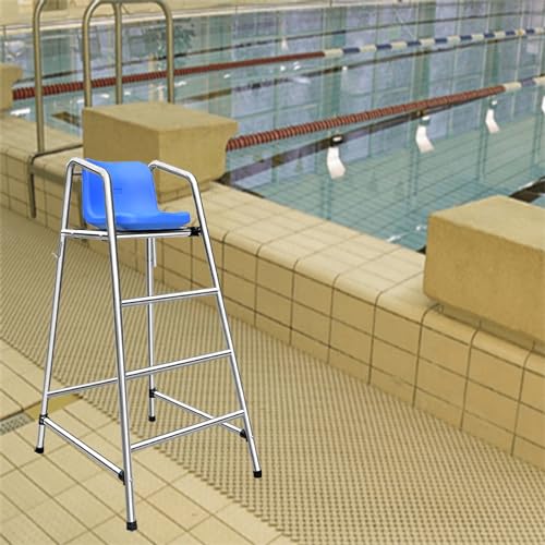 YHdtUO Heavy Duty Lifeguard Chair for Swimming Pools & Water Parks,for Sports Referee,Durable Lake Deck & Patio Ladder Seat,59in