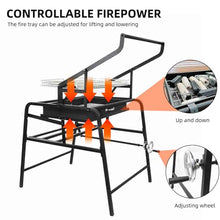 360° Rotating Charcoal Grills,Portable Stainless Steel Camping Grill Barbecue Kabob rotating grill,Swivel Bbq Grill park style grill for Outdoor Picnic Garden Terrace Camping Travel Hiking