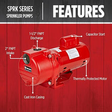 Red Lion RL-SPRK-150-BR Sprinkler/Irrigation Pump,115/230V, 71 GPM, 1.5 HP