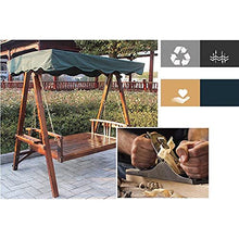 KYTGFH Patio Swing Chair with Stand - for Garden Backyard Outdoor Swing Chairs for Adults,Wooden Garden Swing Outdoor Swing Chair Bench Perfect Set for Patio,Garden