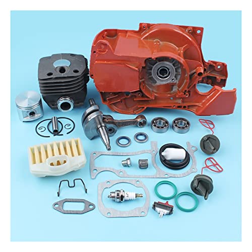 JUIYU Patio, Lawn & Garden 50mm Cylinder Piston Crankcase Crankshaft Bearing Air Filter for 362 365 371 372 Chainsaw Oil Fuel Cap Filter Gasket Outdoor Powertool Parts & Accessories