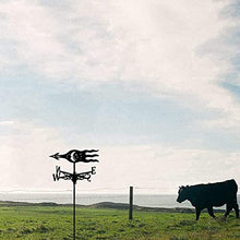 Weathervane Stainless Steel Anti-Rust Weathercock Direction Indicator Retro Farm Scene Garden Weather Vane Measuring Tools Corrosion Resistant and Durable A 35X50CM (E 35X50CM) (A 35X50CM)