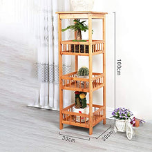 ZOCWJK Indoor Plant Stand Multipurpose Plant Stands Indoor Outdoor Flower Pot Holder Plant Pot Stand for Balcony Corridor Garden Terrace Multifunctional,Natural-100cm
