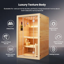 OUTEXER Steam Sauna Traditional Saunas 240V 3KW Home Spa for 2-3 Person