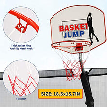FYU 14FT Trampoline with Basketball Hoop & Safety Enclosure 760 LBS Capacity