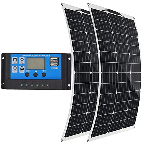 RENJJPBO 80 Watt Portable Solar Panel for Power Statio for RV Boat Battery Home Roof Camper and Various Other Off-Grid Applications
