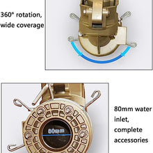 Farm Irrigation Spray Gun, Impulse Impact Water Sprinkler, 16°-46° Elevation Angle Adjustment, 360° Rotary Large-Area Watering Spray, Spray Distance 48-78m, for Farms, Orchards