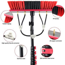 Water Fed Pole Kit Window Cleaning Pole Water Fed Telescopic Brush/Extendable Cleaner Conservatory Roof Suitable for Car Indoor Outdoor High Windows,5.4M/18FT-55cm