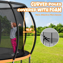 Kiivakii 16FT Trampoline with Basketball Hoop & Sprinkler Orange