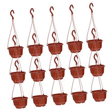 15 Sets Plant Small Balcony Decoration Basket Patio Chlorophytum Decor Planter and Coffeexcm Drainage for Scindapsus Round Pot Plants Garden Flower Orchid Porch Pots (Coffeex4pcs 13X7.5CMx4pcs)