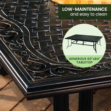 Hanover Brigantine 9-Piece Weather-Resistant Outdoor Dining Set Tan