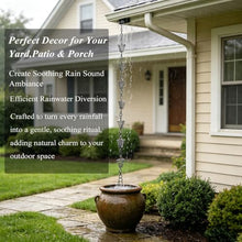RNLFSP Cylinder/Spiral Rain Chain for Directing Rainwater, Customizable