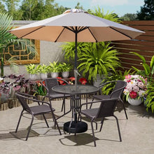 Virelix 48" Round Glass Table Top with 2 Inch Umbrella Hole, 3/16" Thick Flat Polished Edge Tempered Finished for Patio, and Outdoor Tables, Only Glass (48 inch)