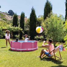 8 Foot × 30 inch Round Metal Frame Above Ground Swimming Pool