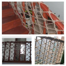 Hemp Rope Net Kids Climbing Safety Net Child Safety Rope Netting Balcony Stairs Fence Garden Playground Protection Heavy Duty Net Indoor And Outdoor Decor Rope Net, Rope Thickness 6mm Mes(Size:10x14m)