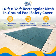 Blue Wave 16-ft x 32-ft Rectangular In Ground Pool Safety Cover - Green