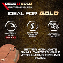 XP Deus II Gold High-Power FMF Metal Detector for Adults (5x9 HF2 Coil)