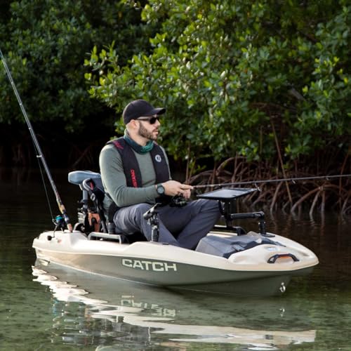 Pelican Catch PWR 100 Fishing Kayak - Ergo360 Seating System - 10 ft - Light Kaki
