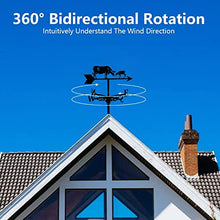 Weathervane for Roof Mount Weather Vane Farm Outdoor Farm Scene Garden Stake Wind Direction Indicator with Anti-Rust Coating (Style 5) (Style 1)