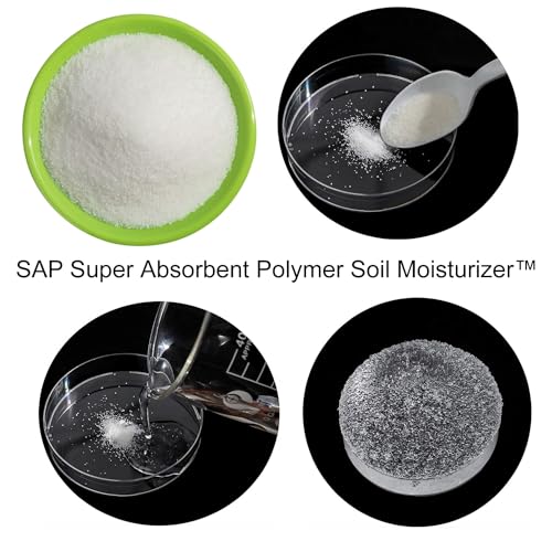SOIL MOIST SAP Super Absorbent Polymer Water-Storing Crystal Gel White, 45 Pounds