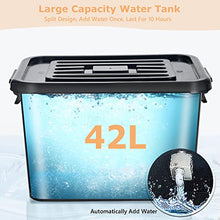 CUTPOIY Outdoor Misting Fan, 90° Oscillating Pedestal Fan with 3 Speeds & Large Water Tank for Garage Patio, 71cm/28in