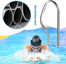 BSNANCA Pool Handrails Pool Hand Rail Swimming Pool Handrail, Easy-to-Install, Pool Hand Rail for Garden Backyard Pools and Inground Pools Entrances (Thick 1.2Mm)