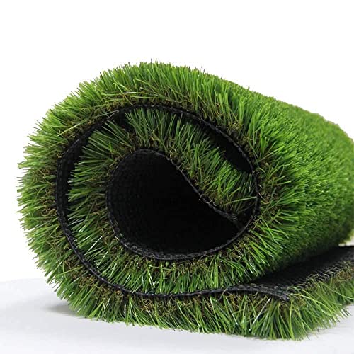 WarmShe Realistic Synthetic Artificial Grass Turf Rug Green 15FTx40FT