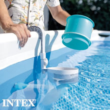 Intex Ultra XTR Rectangular Pool Set with Pump, Vacuum Cleaner & Skimmer Gray