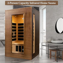 amocane Infrared Sauna 1-2 Person Cedar Wood with Bluetooth