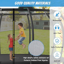 Livavege 15FT Trampoline with Safety Enclosure and Basketball Hoop Black-ArcPole